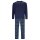 hajo mens pyjamas - premium cotton flannel, long, button placket, checked