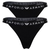 EMPORIO ARMANI womens thong, 2-pack - ICONIC LOGOBAND,...