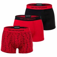 EMPORIO ARMANI Herren Trunks, 3er Pack - PURE COTTON,...