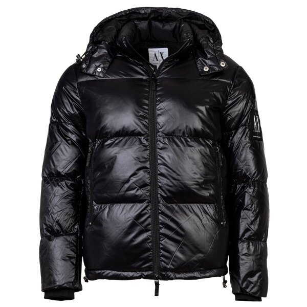 A X ARMANI EXCHANGE men s down jacket quilted jacket with hood zip fastening