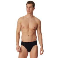 SCHIESSER mens briefs 6-pack - Supermini, Rio briefs, Essentials, Cotton Stretch Black XL (X-Large)