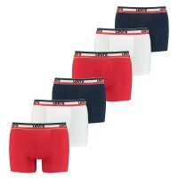 LEVI´S Herren Boxer-Shorts, 6er Pack - Sportswear Logo Boxer Brief, Cotton Stretch