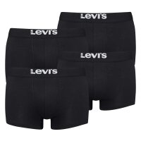 LEVI´S Herren Boxershorts, 4er Pack - Solid Basic Trunk Organic, Logobund