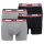 LEVI´S Herren Boxershorts, 4er Pack - Sportswear Boxer Brief Organic, Logobund