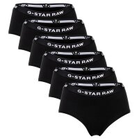 G-STAR RAW womens hipster briefs, 6-pack - hipster, cotton stretch, logo, solid colour