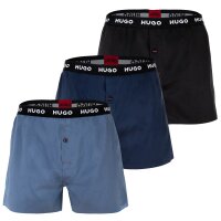 HUGO mens woven boxer shorts, 3-pack - Woven Boxer...