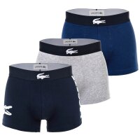 LACOSTE Mens Boxer Trunk, Big Croc Print, Cotton Stretch