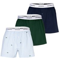 LACOSTE Herren Web-Boxershorts, 3er-Pack –...