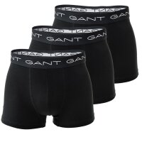 GANT Herren Boxer Shorts Trunk 3er Pack - Baumwolle