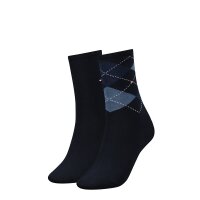 TOMMY HILFIGER Damen Socken, 2er Pack - Check Sock,...