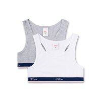 s.Oliver Girl Bustier 2 Pack - Sports Bra, Cotton...