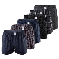 MG-1 Mens Woven Boxer, 6-pack - Classic Boxer Shorts,...