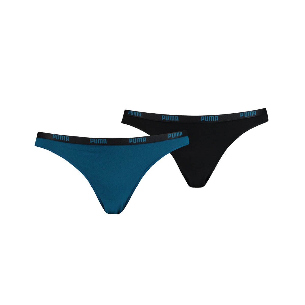 PUMA Damen Slip mit breitem Logo-Waistband, 2er Pack, 20,95 €