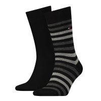 TOMMY HILFIGER Herren Socken, 2er Pack - Duo Stripe Sock,...