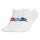 NIKE Unisex 3er Pack Sneaker Sportsocken - Everyday Essential, Logo, einfarbig
