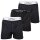 Happy Shorts Herren Web-Boxershorts, 3er Pack -  American Boxershorts, Baumwolle