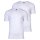 s.Oliver Herren T-Shirt, 2er Pack - Basic, V-Ausschnitt, einfarbig