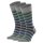 Burlington Herren Socken 3er Pack - Blackpool, Baumwolle, Streifen, Logo, One Size