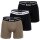 BOSS Herren Boxershorts, 3er Pack - Bold, Unterwäsche, Unterhose, Baumwollmischung, Logo, einfarbig