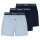 BOSS Mens Woven Boxer Shorts, 3-Pack - Underwear, Underpants, Cotton, Button, Logo, patterned
