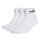 adidas Unisex Quarter Socken, 3er Pack - Linear Cushioned Ankle, Logo, gepolstert, einfarbig