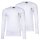 VERSACE Mens Long Sleeve Shirt, 2 Pack - TOPEKA, Long Sleeve, Round Neck, Organic Cotton, Bi-Stretch