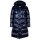 A|X ARMANI EXCHANGE womens down coat - quilted jacket, zipper, hood, logo print