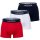 LACOSTE Mens Boxer Shorts, 3-pack - Trunks, Casual, Cotton Stretch, Logo waistband
