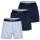 LACOSTE Mens Woven Boxer Shorts, 3-Pack - Underwear, Woven Elastic Waistband, Cotton, patterned