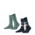 Burlington Damen Socken Everyday Mix 2er Pack - Raute und Uni, One Size, 36-41