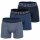 Superdry Herren Boxershorts, 3er Pack  - BOXER TRIPLE PACK, Logobund, Organic Cotton