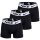 NIKE Herren Boxer Shorts, 3er Pack - Trunks, Dri-Fit Micro, Logobund