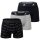adidas Mens Boxer Shorts, 3-Pack - Trunks, Active Flex Cotton, Logo, plain