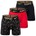 NIKE Mens Boxer Shorts, 3-pack - Boxer Briefs, Dri-Fit Micro, Logo Waistband