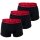 HUGO Mens Boxer Shorts, 3-pack - TRUNK TRIPLET PLANET, Logo, Cotton Stretch