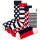 Happy Socks 4er Pack Unisex Socken - Geschenkbox, Classics, gemischte Farben