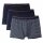 CALIDA Mens Boxer Shorts, 3-Pack - Natural Benefit, Elastic Waistband, Single Jersey