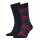 TOMMY HILFIGER Men Socks, Pack of 6 - Duo Stripe Sock, Stockings, Stripes, uni/striped