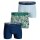 BJÖRN BORG mens boxer shorts, 3-pack - Cotton Stretch Boxer, logo, plain/patterned