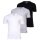 adidas Herren T-Shirt, 3er Pack - Active Core Cotton, V-Ausschnitt, uni