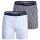 GANT mens woven boxer shorts, 2-pack - GINGHAM AND STRIPE, woven boxer, cotton