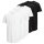 Jack & Jones Mens T-Shirt, 10-Pack - JJENOA, Short Sleeve, Round Neck, Cotton, Solid Color