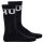 HUGO Mens Socks, 2-Pack - QS Rib Label Iconic, Ribbed, Logo, Cotton Blend