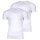 A|X ARMANI EXCHANGE Herren T-Shirt,  2er Pack- Rundhals, Kurzarm, Logo, Baumwollmischung, einfarbig