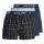 JACK&JONES Herren Web-Boxershorts, 3er Pack - JACJACKSON WOVEN BOXERS, Logobund, Baumwolle, kariert, einfarbig