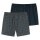 SCHIESSER mens woven boxer shorts, 2-pack - shorts, woven fabric, pattern