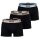 BOSS mens boxer shorts, 3-pack - Power Trunks, logo, cotton blend, single-coloured