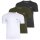 BOSS mens T-shirt, 3-pack - Classic, round neck, short sleeves, cotton