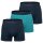 CALIDA Mens Boxer Shorts, 3-Pack - Natural Benefit, Elastic Waistband, Single Jersey