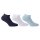 FILA Invisible Sneakers Socks unisex, 3 pairs - short socks, logo cuff, uni, 35-46